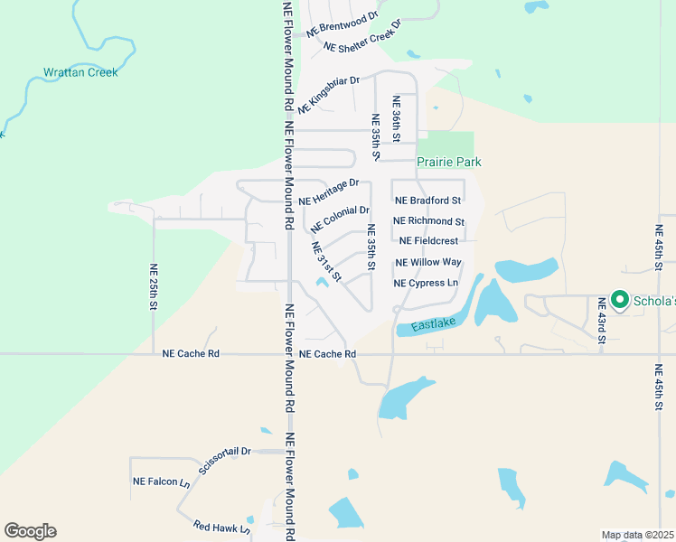 map of restaurants, bars, coffee shops, grocery stores, and more near 3101 Northeast Georgetown Avenue in Lawton