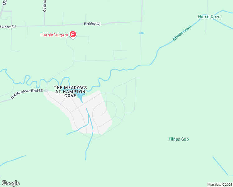 map of restaurants, bars, coffee shops, grocery stores, and more near 7900 Farm Meadow Drive Southeast in Owens Cross Roads