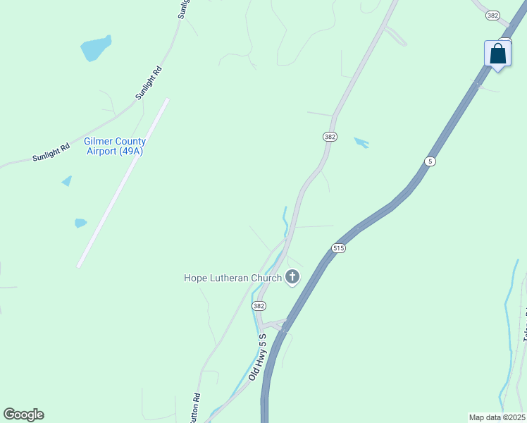 map of restaurants, bars, coffee shops, grocery stores, and more near 61 Keener Ridge Road in Ellijay
