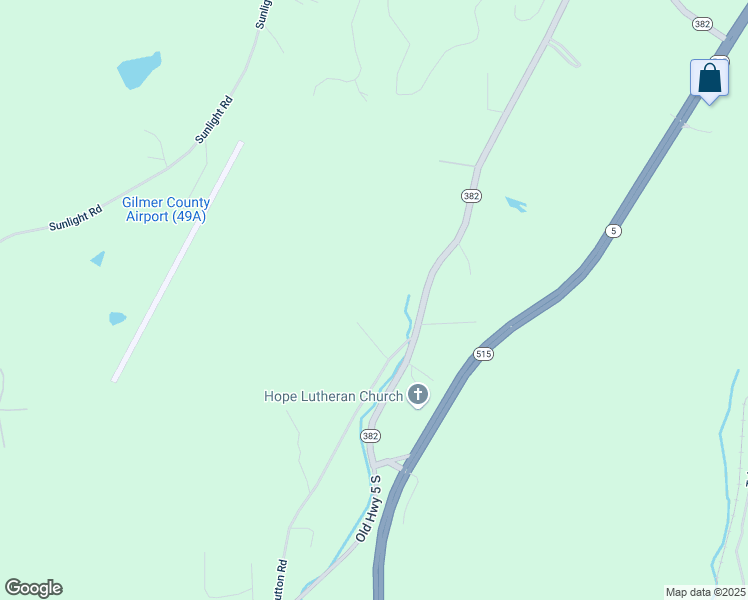 map of restaurants, bars, coffee shops, grocery stores, and more near 61 Keener Ridge Road in Ellijay