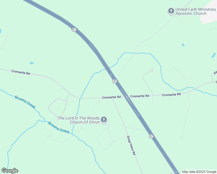 map of restaurants, bars, coffee shops, grocery stores, and more near 1744 Cromartie Road in Elizabethtown