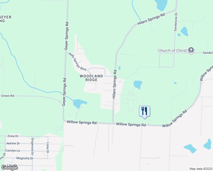 map of restaurants, bars, coffee shops, grocery stores, and more near 5218 Mulberry Place in Little Rock