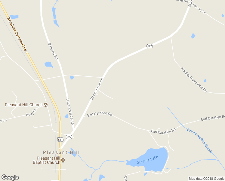 map of restaurants, bars, coffee shops, grocery stores, and more near 4077 Rocky River Road in Heath Springs
