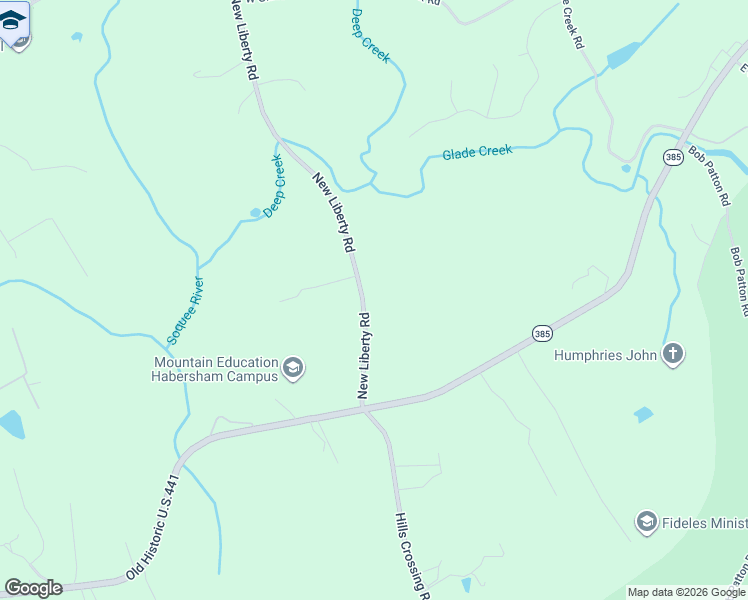 map of restaurants, bars, coffee shops, grocery stores, and more near 470 New Liberty Road in Clarkesville