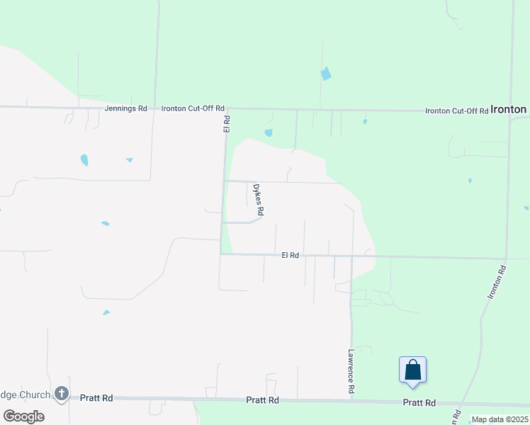 map of restaurants, bars, coffee shops, grocery stores, and more near 13415 Dykes Road in Little Rock