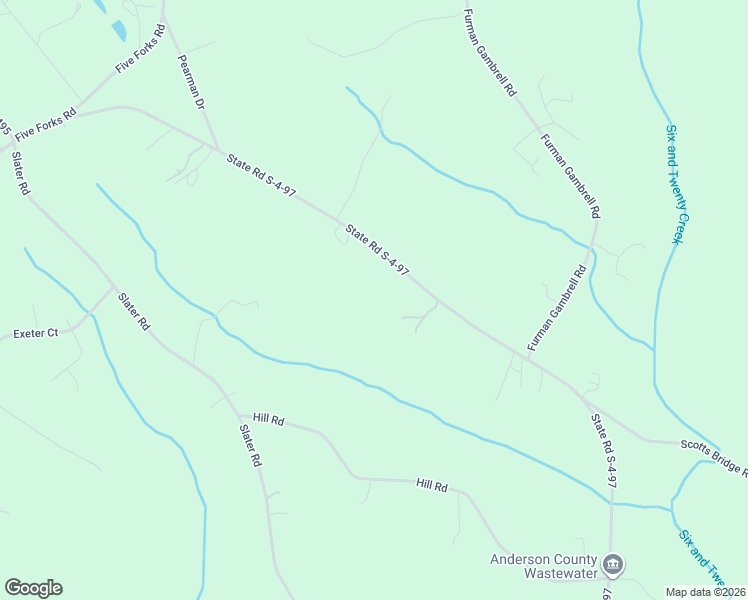 map of restaurants, bars, coffee shops, grocery stores, and more near 1747 State Road S-4-97 in Anderson