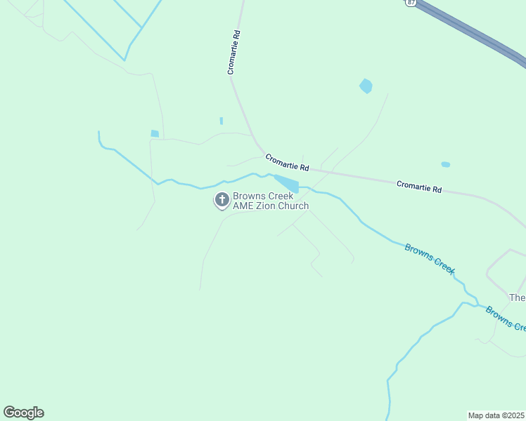 map of restaurants, bars, coffee shops, grocery stores, and more near Browns Creek Church Road in Bladen County