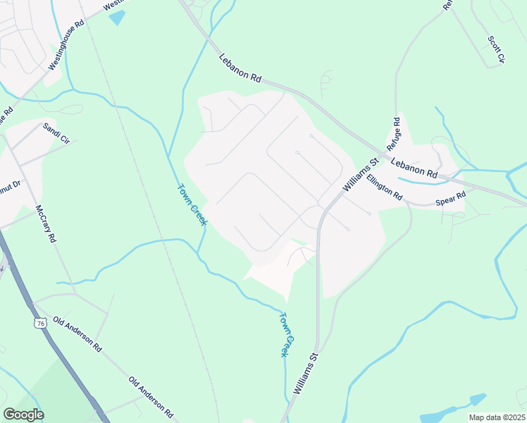 map of restaurants, bars, coffee shops, grocery stores, and more near 106 Periwinkle Court in Pendleton