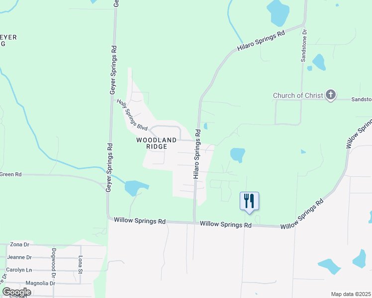 map of restaurants, bars, coffee shops, grocery stores, and more near 5218 Mulberry Place in Little Rock