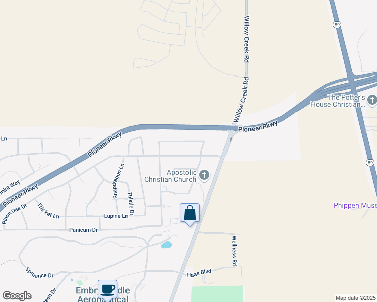 map of restaurants, bars, coffee shops, grocery stores, and more near 1238 Pinon Oak Drive in Prescott