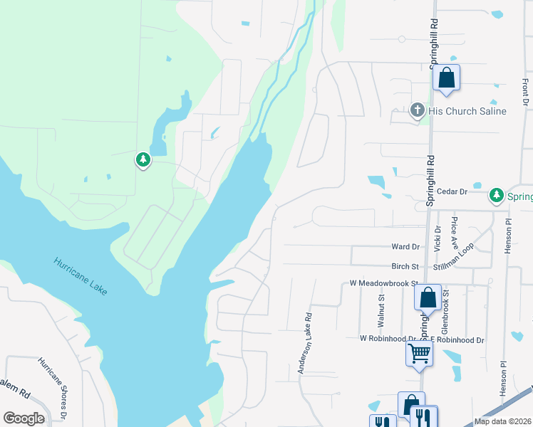 map of restaurants, bars, coffee shops, grocery stores, and more near 6918 Worth Avenue East in Benton