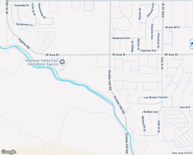 map of restaurants, bars, coffee shops, grocery stores, and more near VAC/60TH Saint West/Vic Avenue North in Palmdale