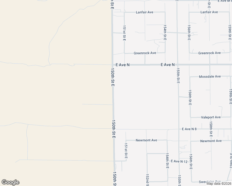 map of restaurants, bars, coffee shops, grocery stores, and more near 41016 150th Street East in Lancaster