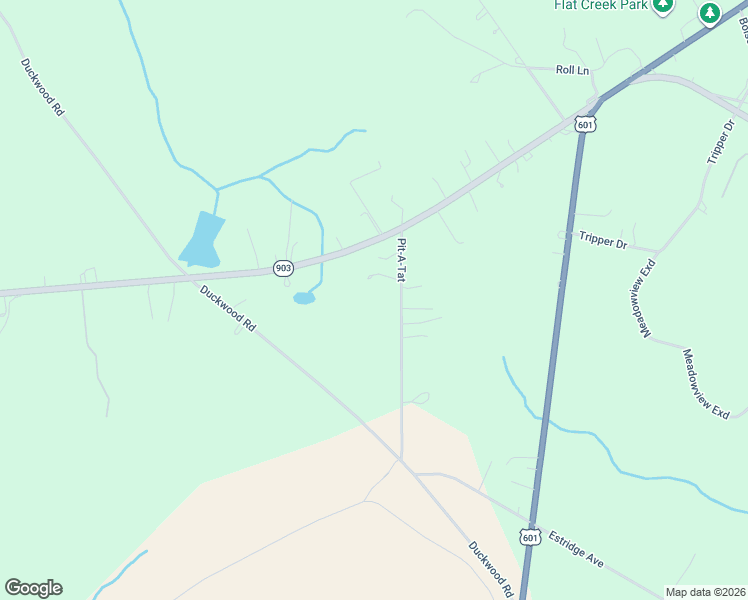 map of restaurants, bars, coffee shops, grocery stores, and more near 1163 Pit A Tat Road in Kershaw