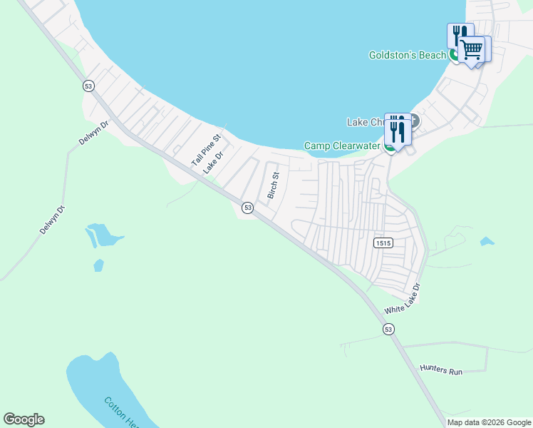 map of restaurants, bars, coffee shops, grocery stores, and more near 65 Timberlodge Village Dr in Elizabethtown