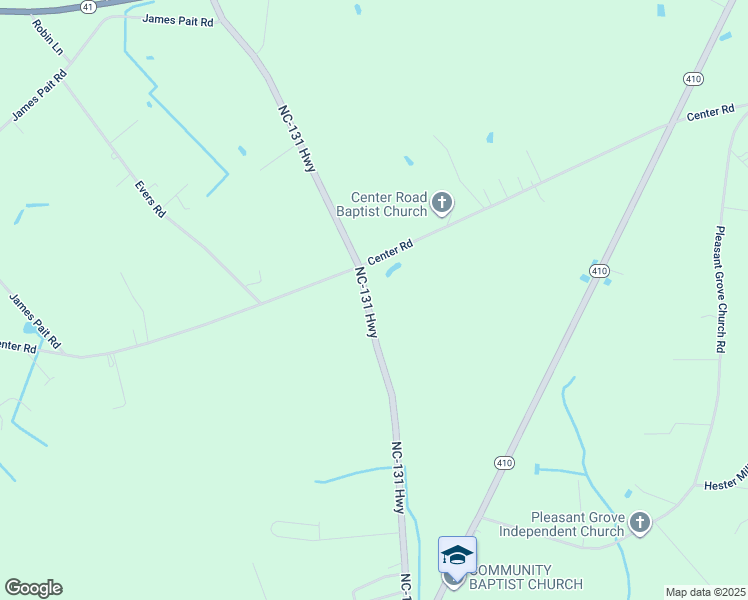 map of restaurants, bars, coffee shops, grocery stores, and more near 7767 North Carolina 131 Highway in Bladenboro