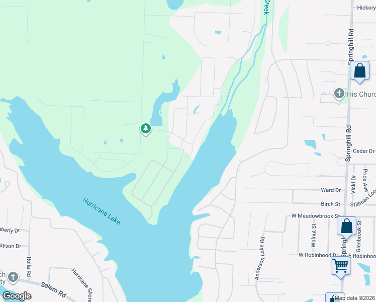 map of restaurants, bars, coffee shops, grocery stores, and more near 7505 South Shoreline Boulevard in Benton