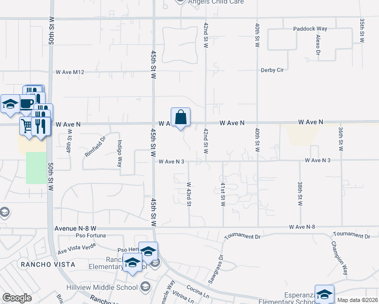 map of restaurants, bars, coffee shops, grocery stores, and more near in Leona Valley