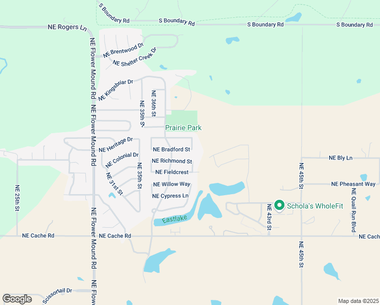 map of restaurants, bars, coffee shops, grocery stores, and more near 3713 Northeast Bradford Street in Lawton