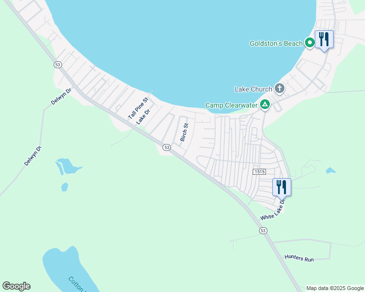map of restaurants, bars, coffee shops, grocery stores, and more near 131 Birch Street in Elizabethtown