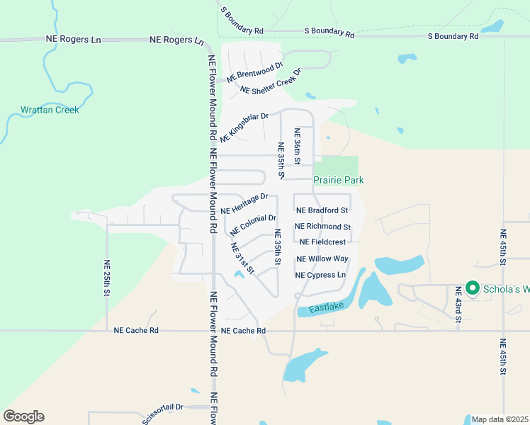 map of restaurants, bars, coffee shops, grocery stores, and more near 3120 Northeast Colonial Drive in Lawton