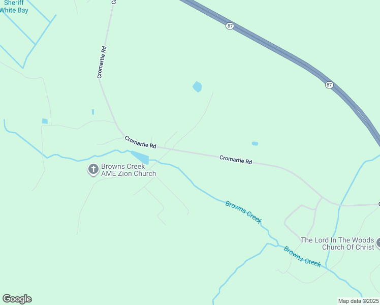 map of restaurants, bars, coffee shops, grocery stores, and more near Cromartie Road in Butters