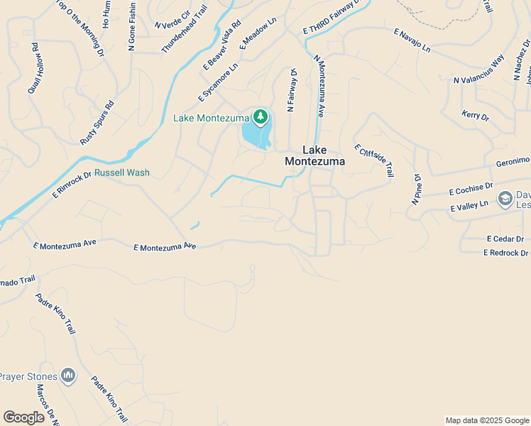 map of restaurants, bars, coffee shops, grocery stores, and more near 3965 East Valley Lane in Lake Montezuma