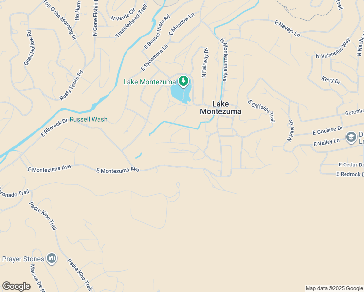 map of restaurants, bars, coffee shops, grocery stores, and more near 3965 East Valley Lane in Lake Montezuma