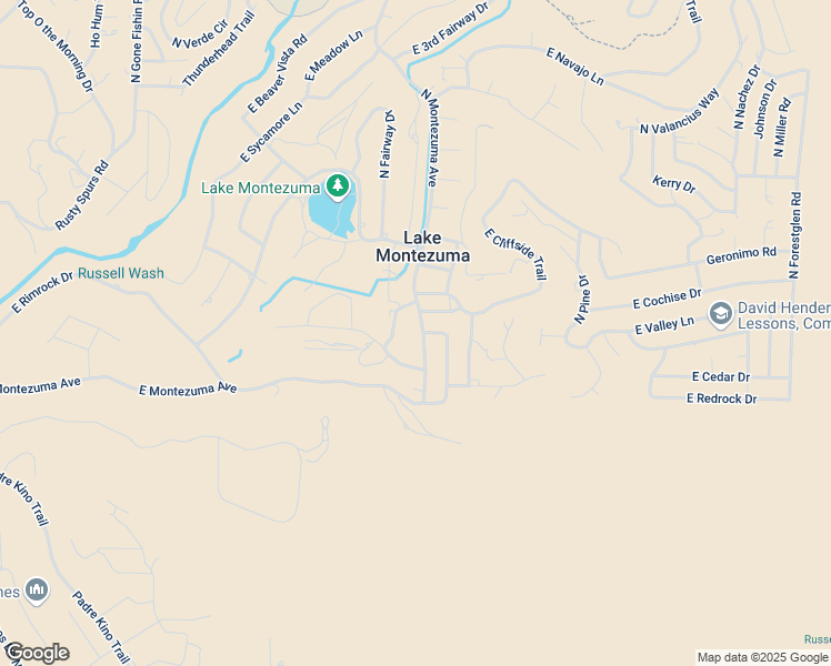 map of restaurants, bars, coffee shops, grocery stores, and more near 4115 East Cliffside Trail in Lake Montezuma
