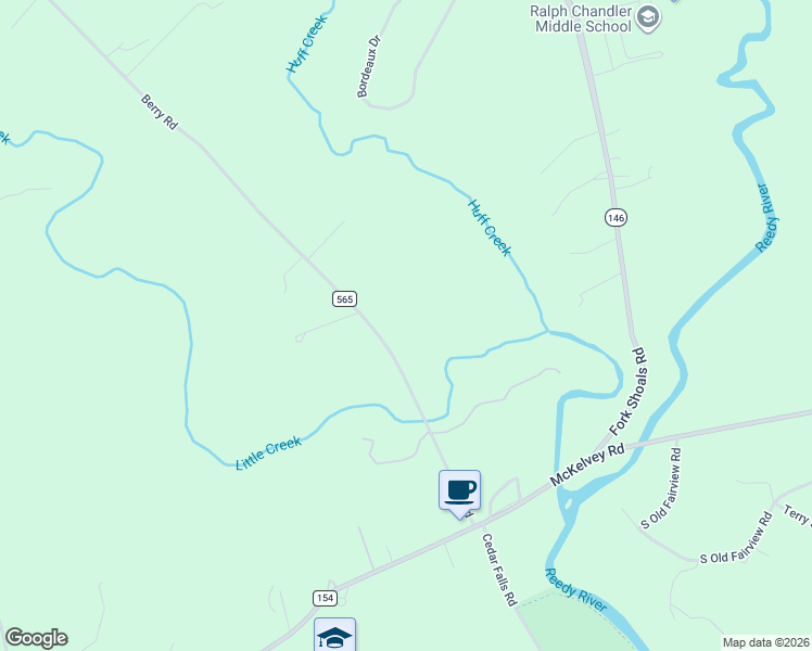 map of restaurants, bars, coffee shops, grocery stores, and more near 375 Berry Road in Pelzer