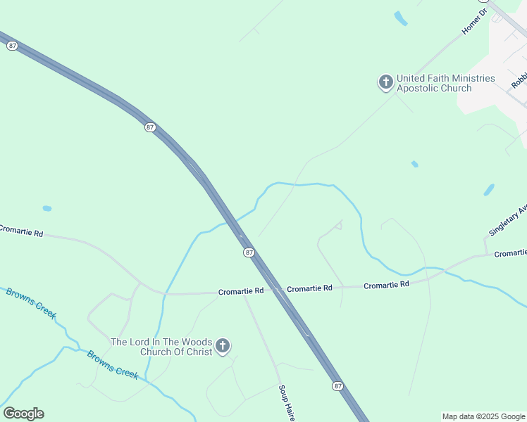 map of restaurants, bars, coffee shops, grocery stores, and more near North Carolina 87 Bypass in Elizabethtown