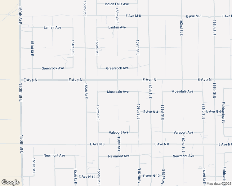 map of restaurants, bars, coffee shops, grocery stores, and more near 15732 Mossdale Avenue in Lancaster