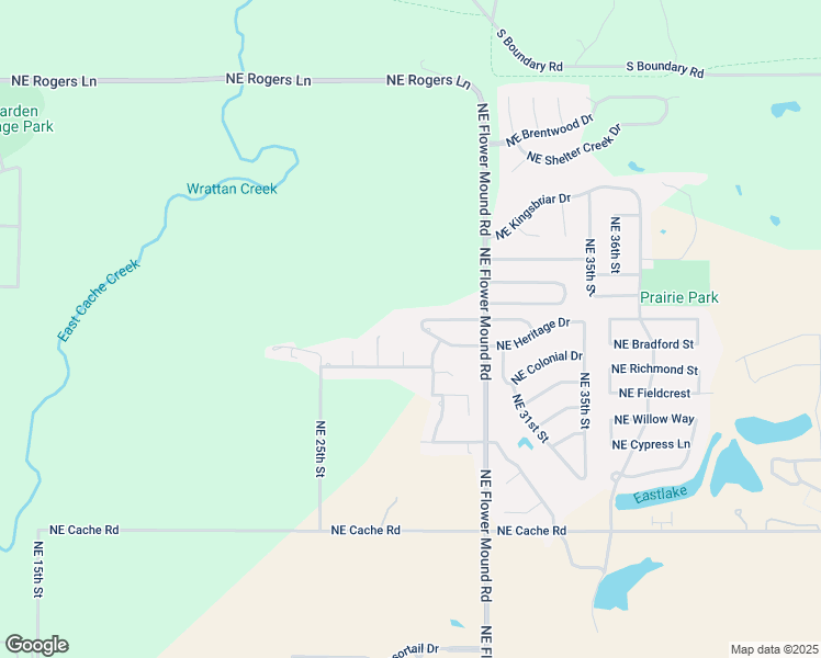 map of restaurants, bars, coffee shops, grocery stores, and more near 2801 Northeast Heritage Drive in Lawton