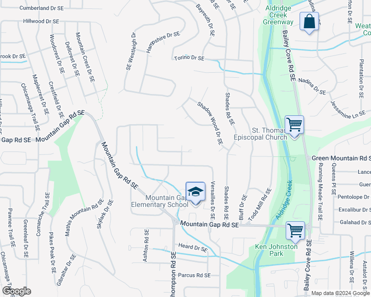 map of restaurants, bars, coffee shops, grocery stores, and more near 11201 Argent Drive Southeast in Huntsville