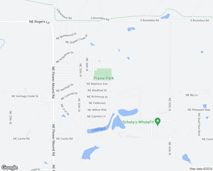 map of restaurants, bars, coffee shops, grocery stores, and more near 3715 Northeast Madison Avenue in Lawton