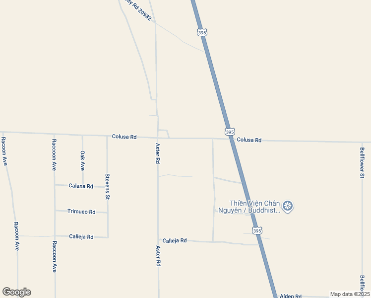 map of restaurants, bars, coffee shops, grocery stores, and more near 10550 Colusa Road in Adelanto
