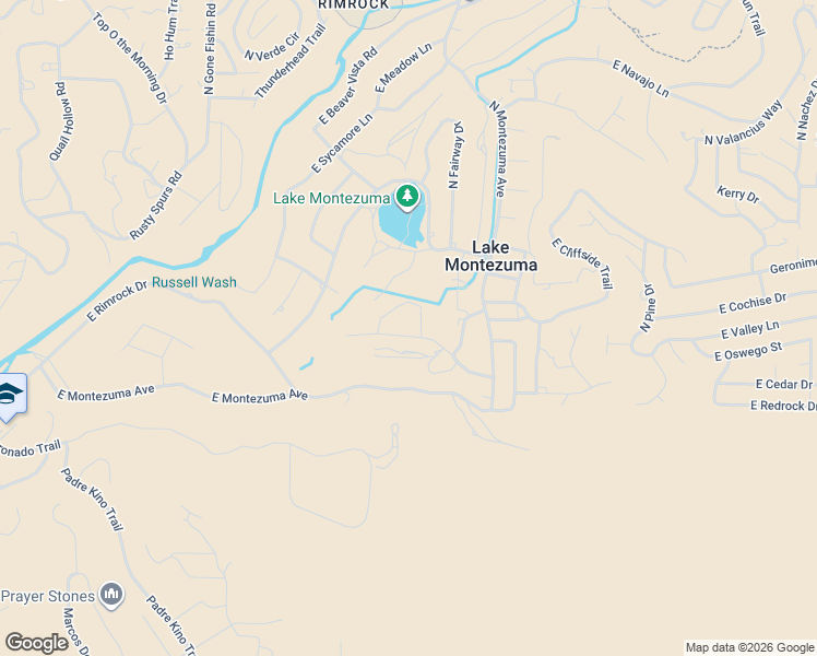 map of restaurants, bars, coffee shops, grocery stores, and more near 3965 East Yuma Drive in Lake Montezuma