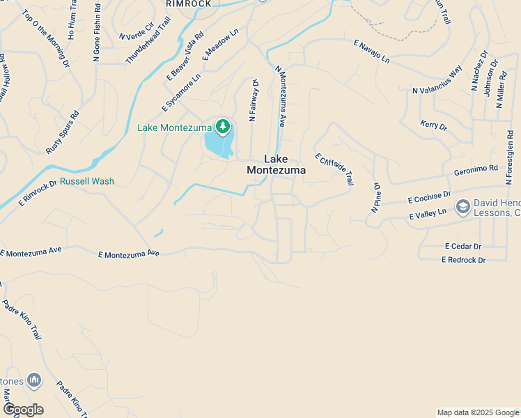 map of restaurants, bars, coffee shops, grocery stores, and more near 4200 North Montezuma Avenue in Lake Montezuma