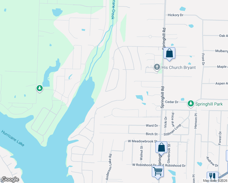 map of restaurants, bars, coffee shops, grocery stores, and more near 7322 Palm Beach Avenue in Benton