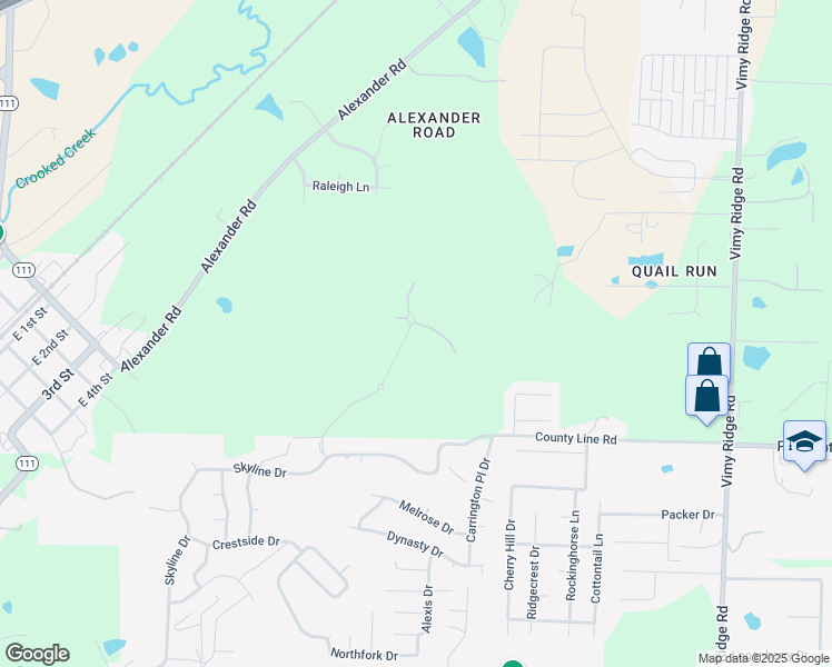 map of restaurants, bars, coffee shops, grocery stores, and more near 39 Mountain Vista Drive in Little Rock