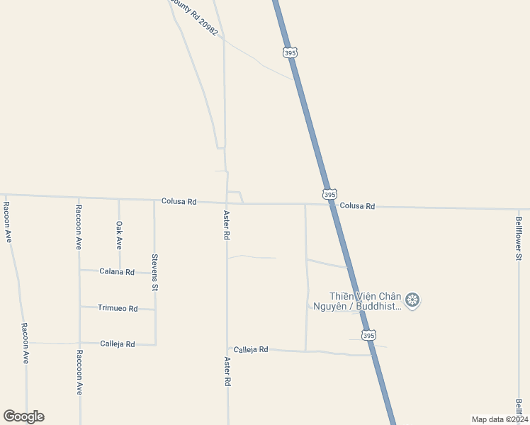 map of restaurants, bars, coffee shops, grocery stores, and more near 10550 Colusa Road in Adelanto