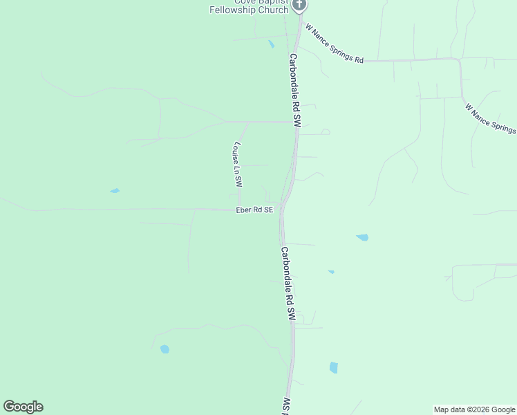 map of restaurants, bars, coffee shops, grocery stores, and more near 522 Eber Road Southeast in Dalton