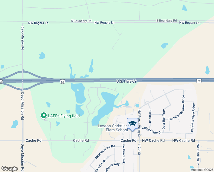 map of restaurants, bars, coffee shops, grocery stores, and more near 31 Northwest Lakewood Drive in Lawton