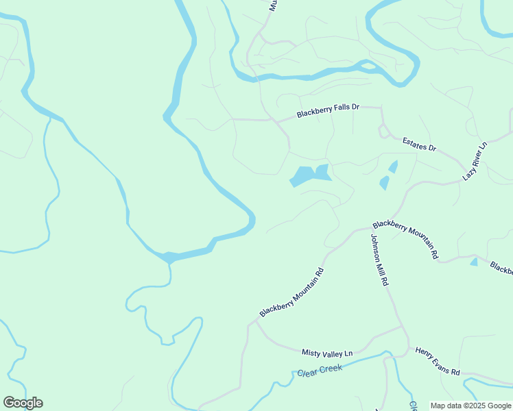 map of restaurants, bars, coffee shops, grocery stores, and more near 587 Timber Falls Trail in Ellijay
