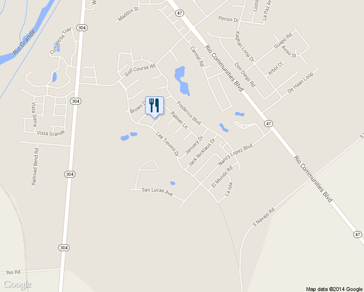 map of restaurants, bars, coffee shops, grocery stores, and more near 1615 Blanda Court in Belen