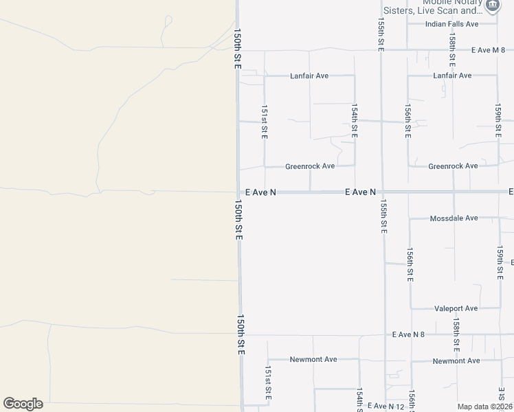 map of restaurants, bars, coffee shops, grocery stores, and more near East Avenue North in Lancaster