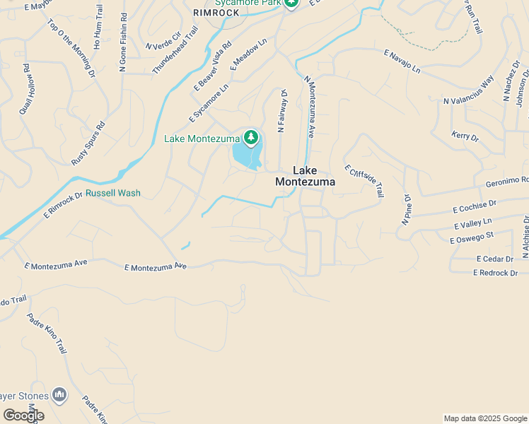 map of restaurants, bars, coffee shops, grocery stores, and more near 4012 E Yuma Dr in Lake Montezuma
