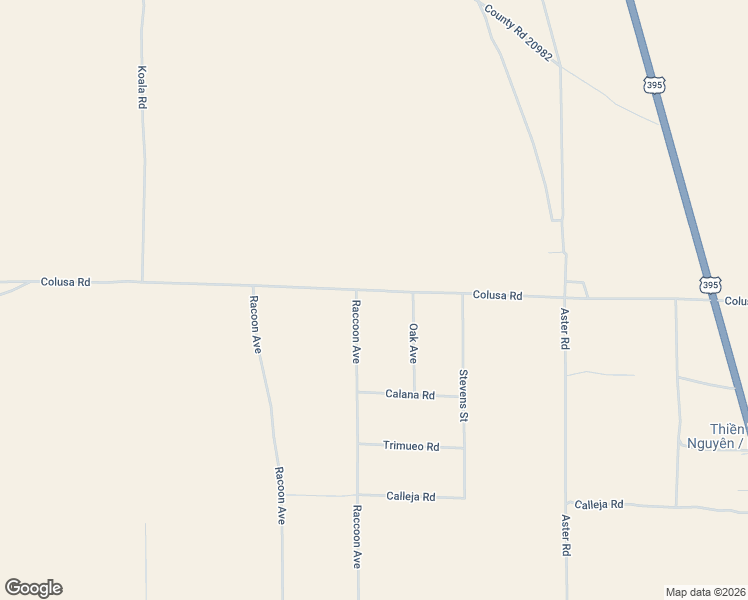 map of restaurants, bars, coffee shops, grocery stores, and more near 10143 Colusa Road in Adelanto