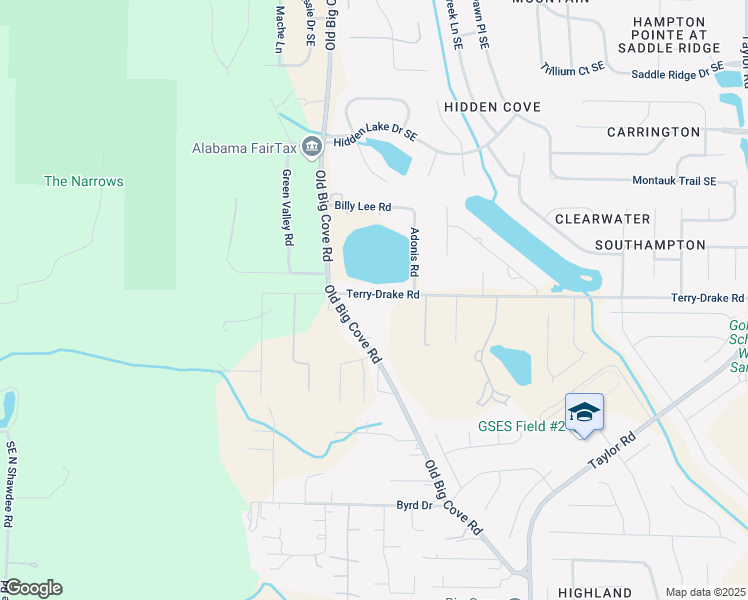 map of restaurants, bars, coffee shops, grocery stores, and more near 138 Terry-Drake Road in Owens Cross Roads