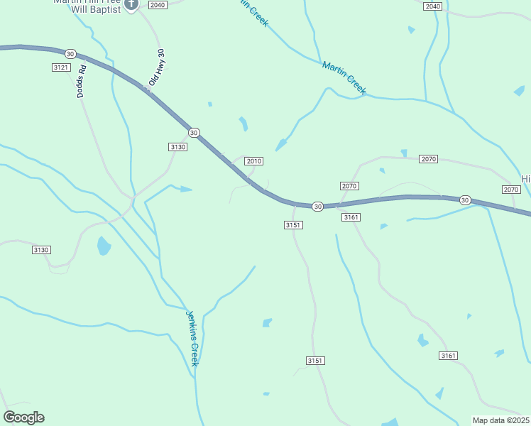 map of restaurants, bars, coffee shops, grocery stores, and more near 257-259 Mississippi 30 in Booneville
